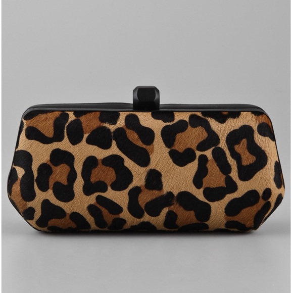 NEW Rebecca Minkoff Fling Minaudiere Pony Hair Clutch